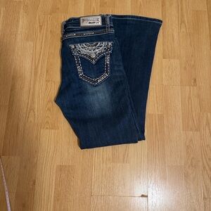 Grace in LA Dark Blue Boot Cut Jeans